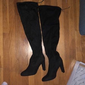 Over the Knee Black Boots